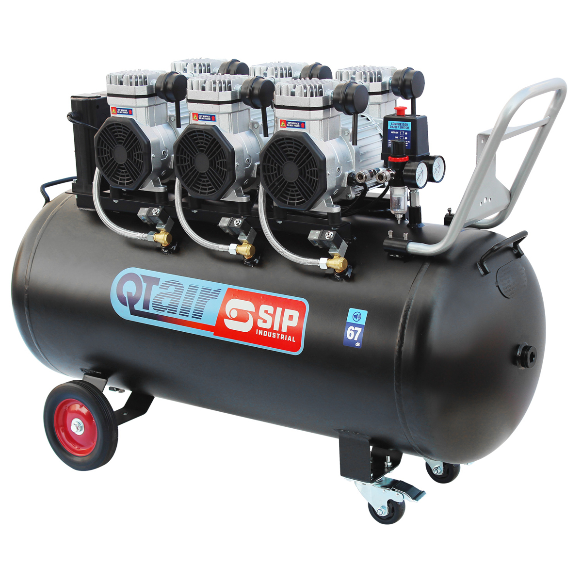 SIP QT AIR DD 4.5hp 200ltr Ultra Low Noise Oil-Free Direct Drive Compressor